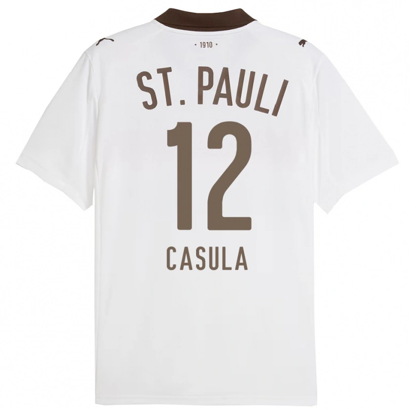 Danxen Herren David Casula #12 Weiß Rot Auswärtstrikot Trikot 2025/26 T-Shirt Österreich