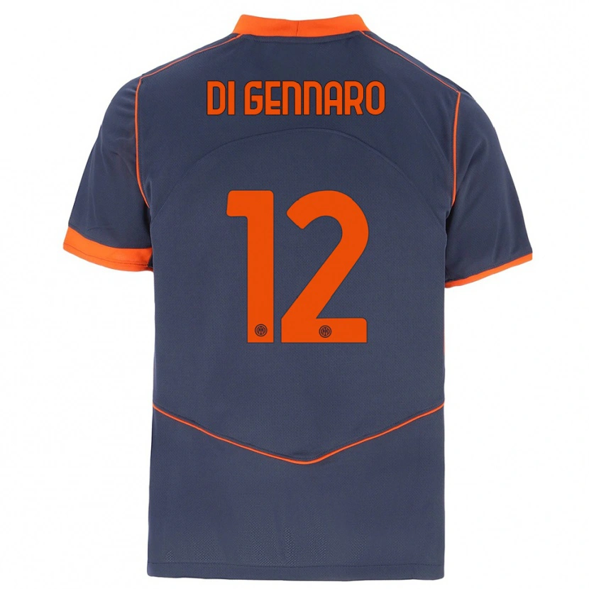 Danxen Herren Raffaele Di Gennaro #12 Grau Orange Ausweichtrikot Trikot 2025/26 T-Shirt Österreich