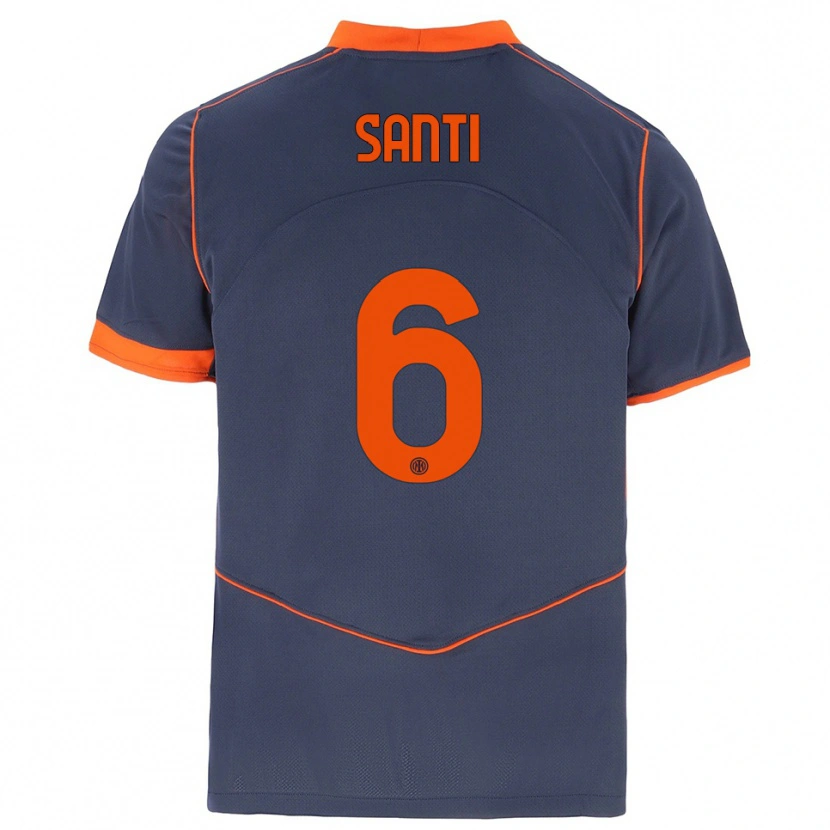 Danxen Herren Irene Santi #6 Grau Orange Ausweichtrikot Trikot 2025/26 T-Shirt Österreich