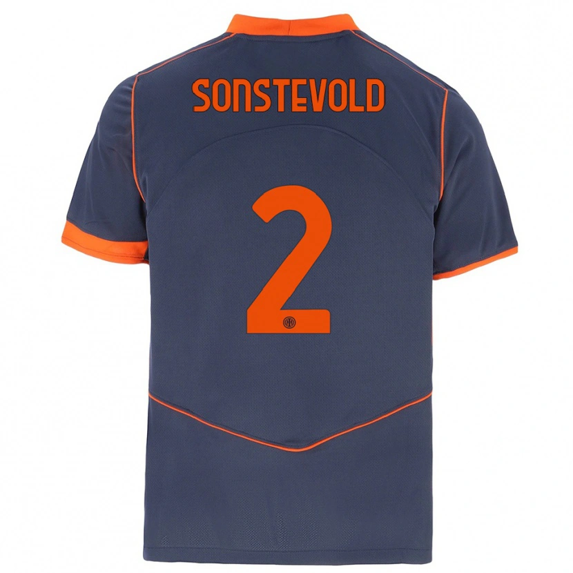 Danxen Herren Anja Sonstevold #2 Grau Orange Ausweichtrikot Trikot 2025/26 T-Shirt Österreich