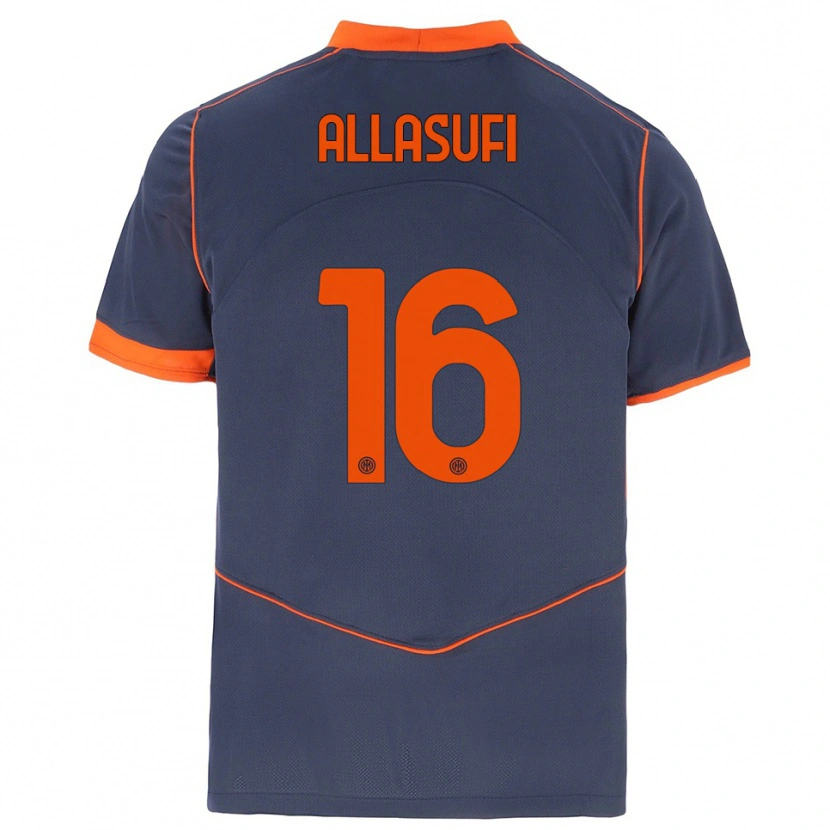 Danxen Herren Mattias Allasufi #16 Grau Orange Ausweichtrikot Trikot 2025/26 T-Shirt Österreich