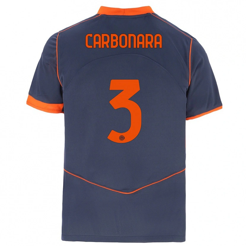 Danxen Herren Matteo Carbonara #3 Grau Orange Ausweichtrikot Trikot 2025/26 T-Shirt Österreich
