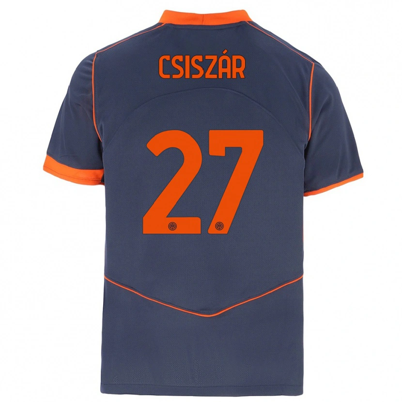 Danxen Herren Henrietta Csiszár #27 Grau Orange Ausweichtrikot Trikot 2025/26 T-Shirt Österreich