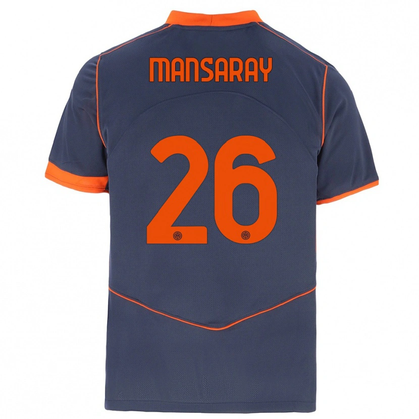 Danxen Herren Jasmin Mansaray #26 Grau Orange Ausweichtrikot Trikot 2025/26 T-Shirt Österreich