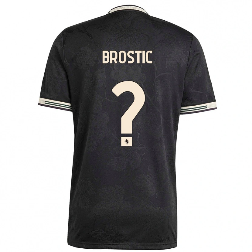 Danxen Herren Gabriel Brostic #0 Schwarz Weiß Grün Ausweichtrikot Trikot 2025/26 T-Shirt Österreich