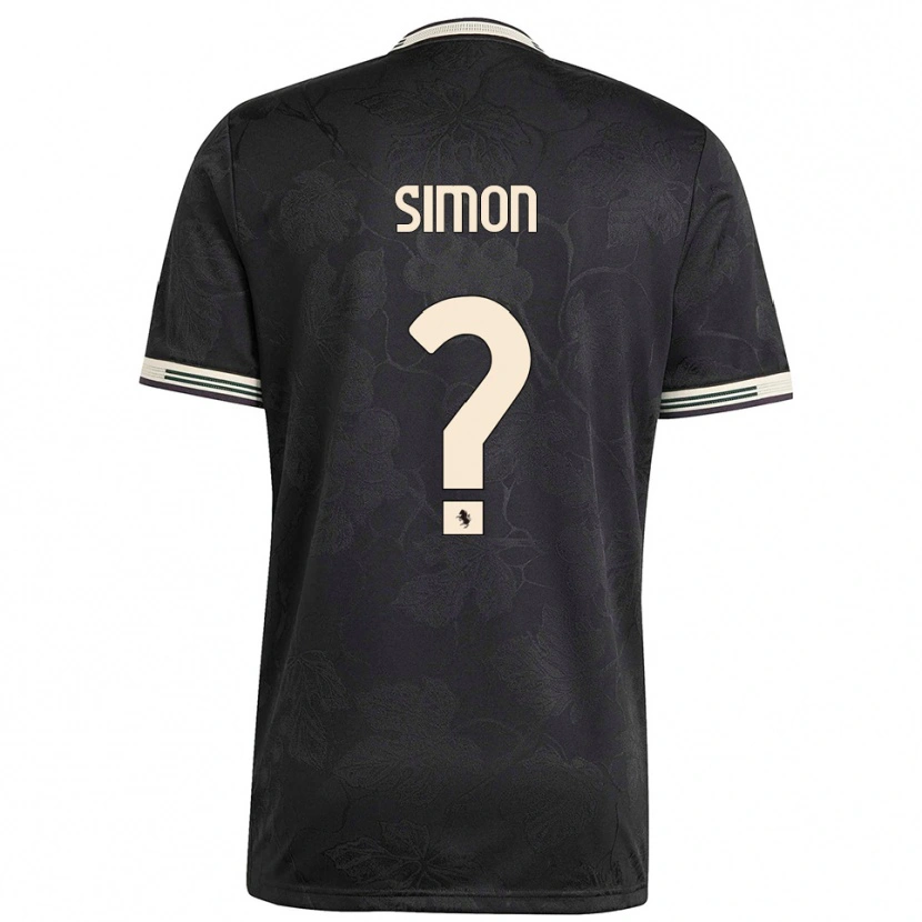 Danxen Herren Bénédicte Simon #0 Schwarz Weiß Grün Ausweichtrikot Trikot 2025/26 T-Shirt Österreich