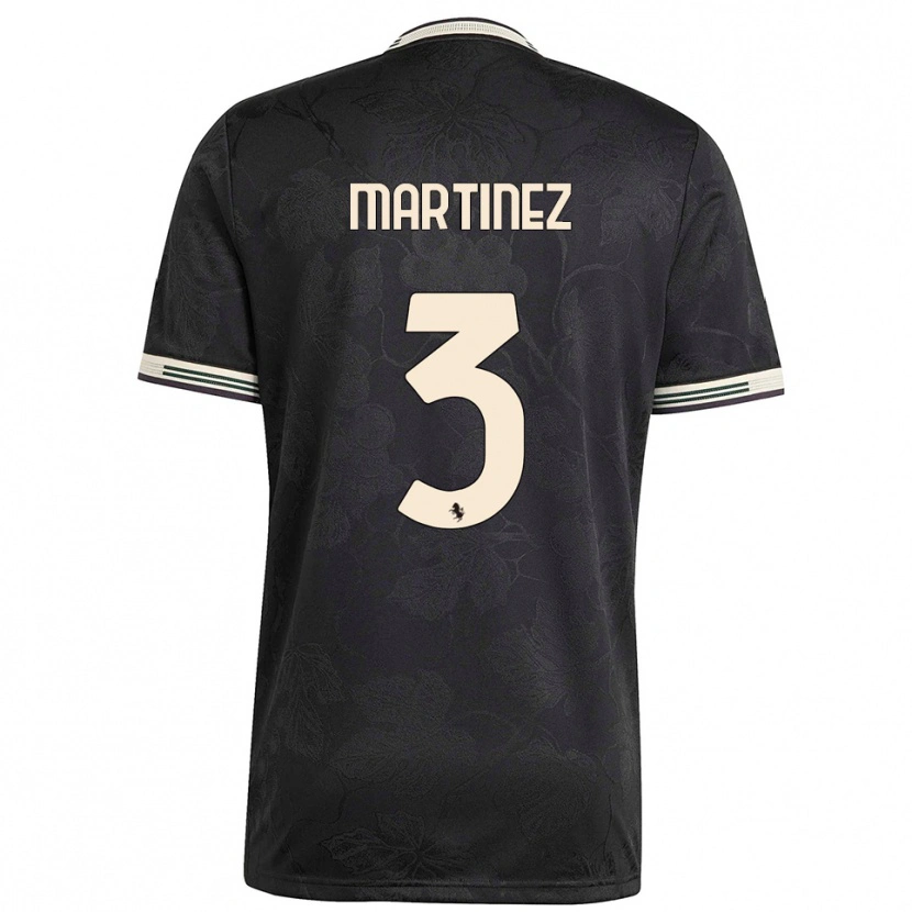 Danxen Herren Bruno Martinez #3 Schwarz Weiß Grün Ausweichtrikot Trikot 2025/26 T-Shirt Österreich