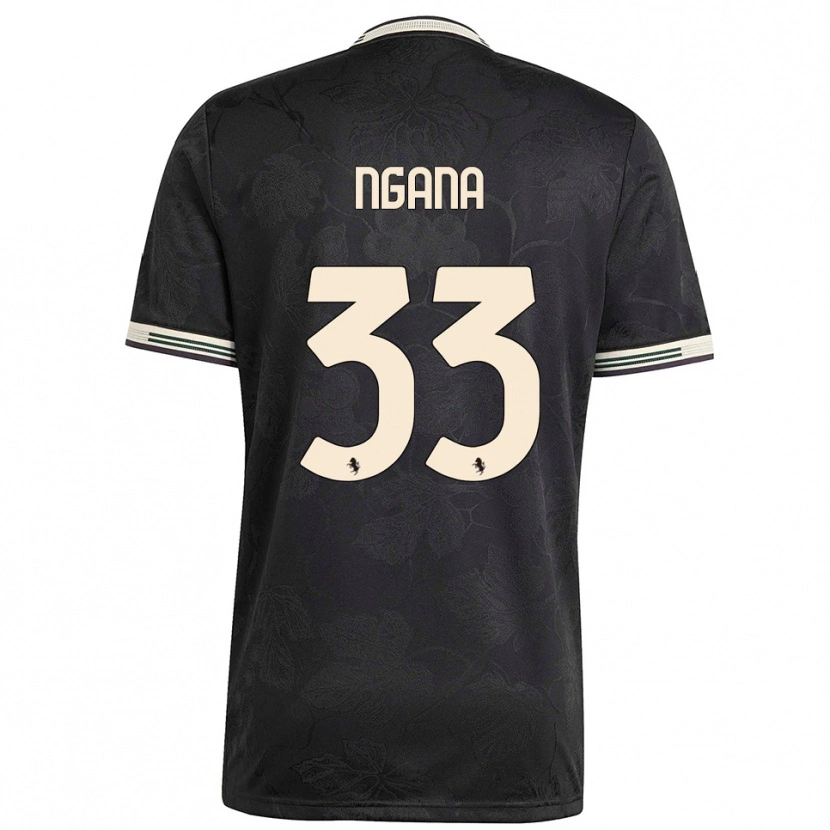 Danxen Herren Valdes Ngana #33 Schwarz Weiß Grün Ausweichtrikot Trikot 2025/26 T-Shirt Österreich