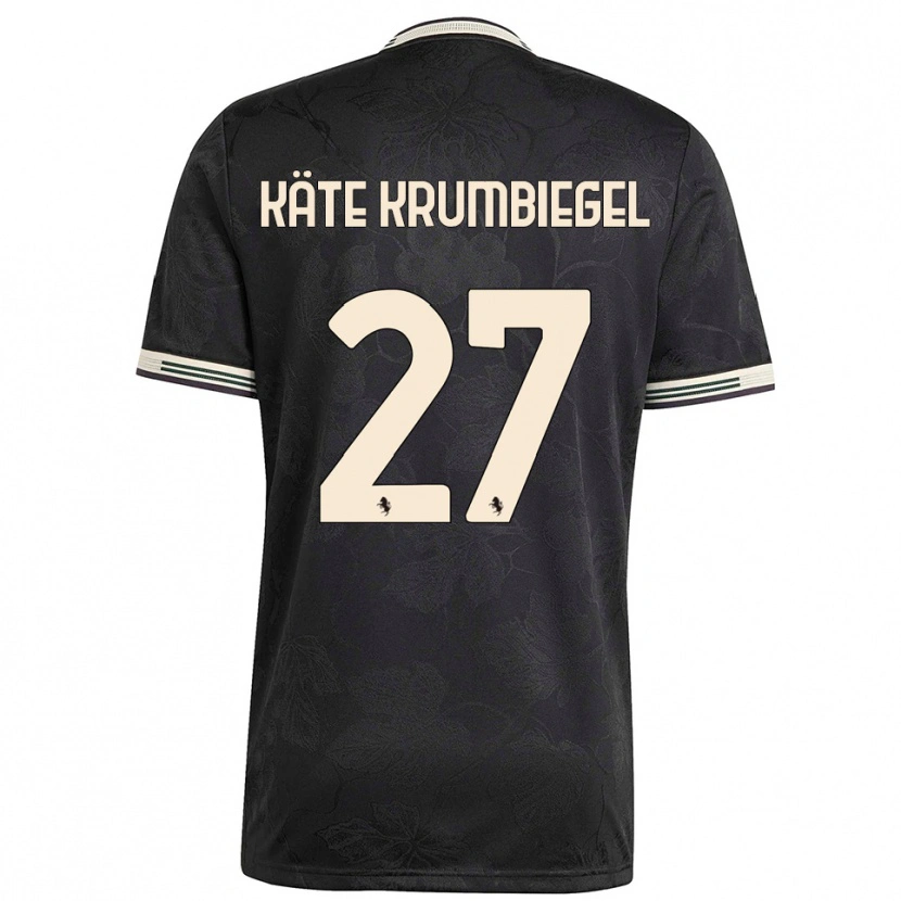 Danxen Herren Paulina Käte Krumbiegel #27 Schwarz Weiß Grün Ausweichtrikot Trikot 2025/26 T-Shirt Österreich