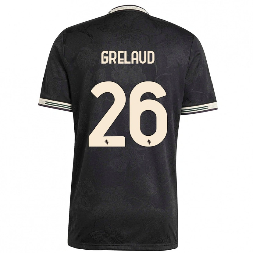 Danxen Herren Josue Grelaud #26 Schwarz Weiß Grün Ausweichtrikot Trikot 2025/26 T-Shirt Österreich
