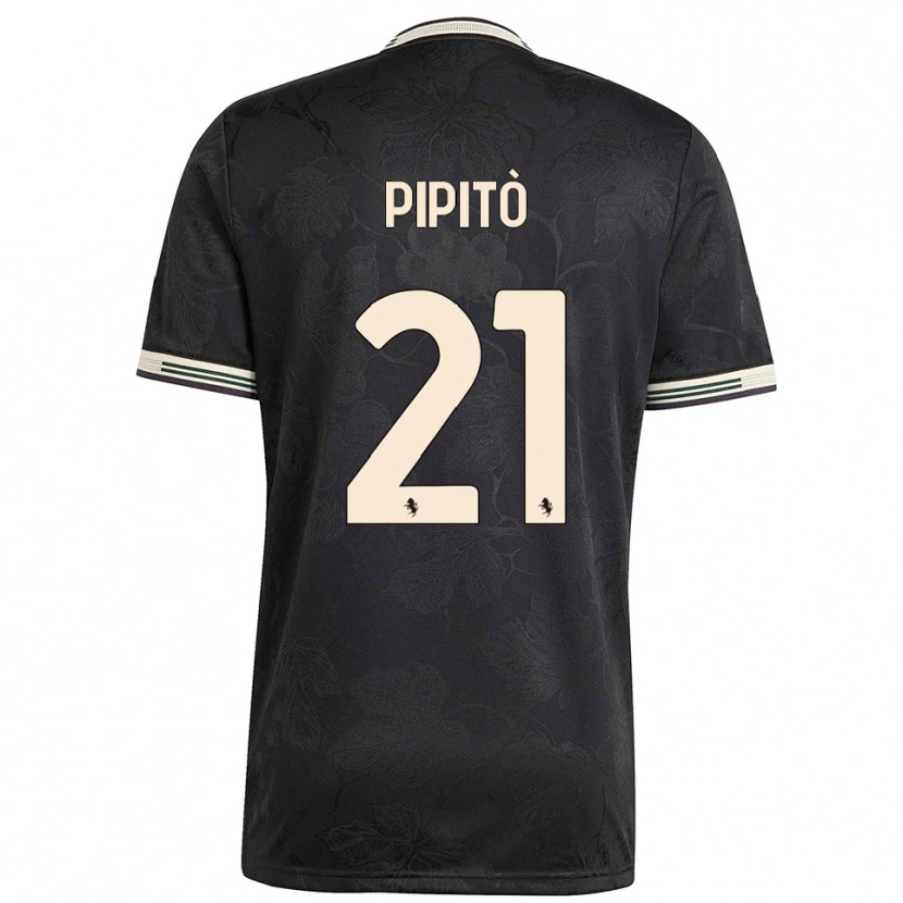 Danxen Herren Giuseppe Pipitò #21 Schwarz Weiß Grün Ausweichtrikot Trikot 2025/26 T-Shirt Österreich