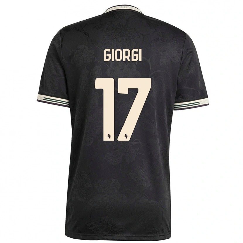 Danxen Herren Lorenzo Giorgi #17 Schwarz Weiß Grün Ausweichtrikot Trikot 2025/26 T-Shirt Österreich