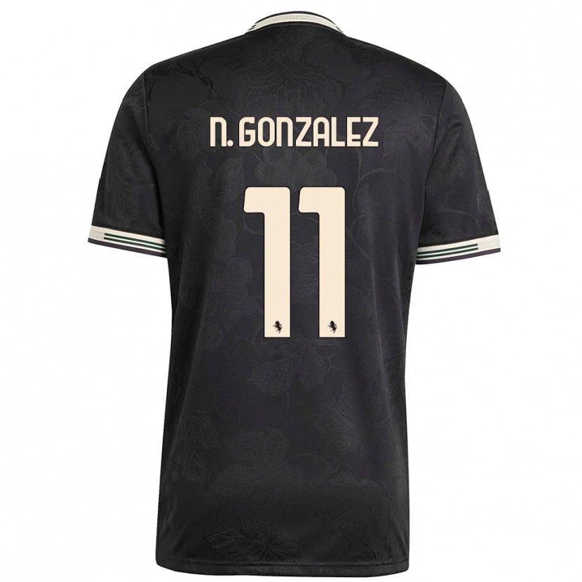 Danxen Herren Nico González #11 Schwarz Weiß Grün Ausweichtrikot Trikot 2025/26 T-Shirt Österreich
