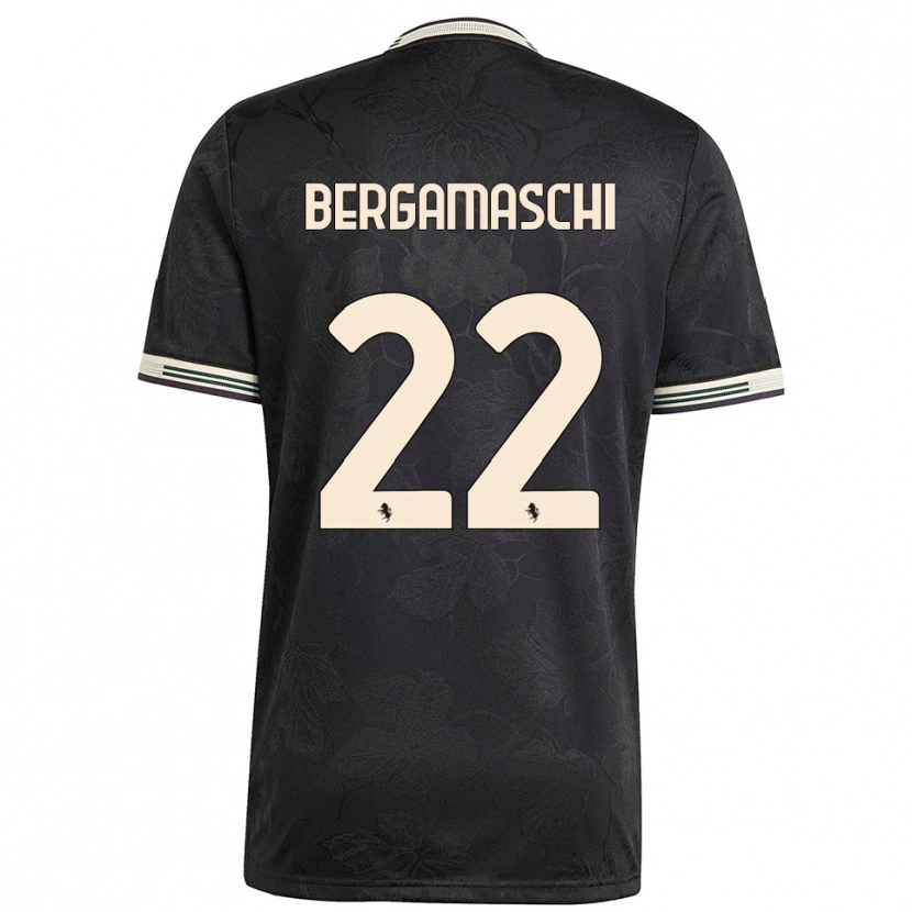 Danxen Herren Valentina Bergamaschi #22 Schwarz Weiß Grün Ausweichtrikot Trikot 2025/26 T-Shirt Österreich