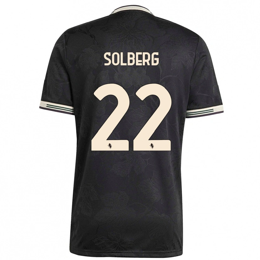 Danxen Herren Elias Solberg #22 Schwarz Weiß Grün Ausweichtrikot Trikot 2025/26 T-Shirt Österreich