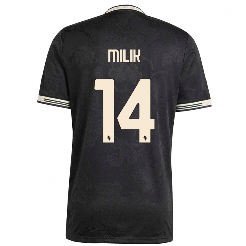 Danxen Herren Arkadiusz Milik #14 Schwarz Weiß Grün Ausweichtrikot Trikot 2025/26 T-Shirt Österreich