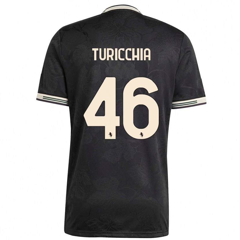 Danxen Herren Riccardo Turicchia #46 Schwarz Weiß Grün Ausweichtrikot Trikot 2025/26 T-Shirt Österreich