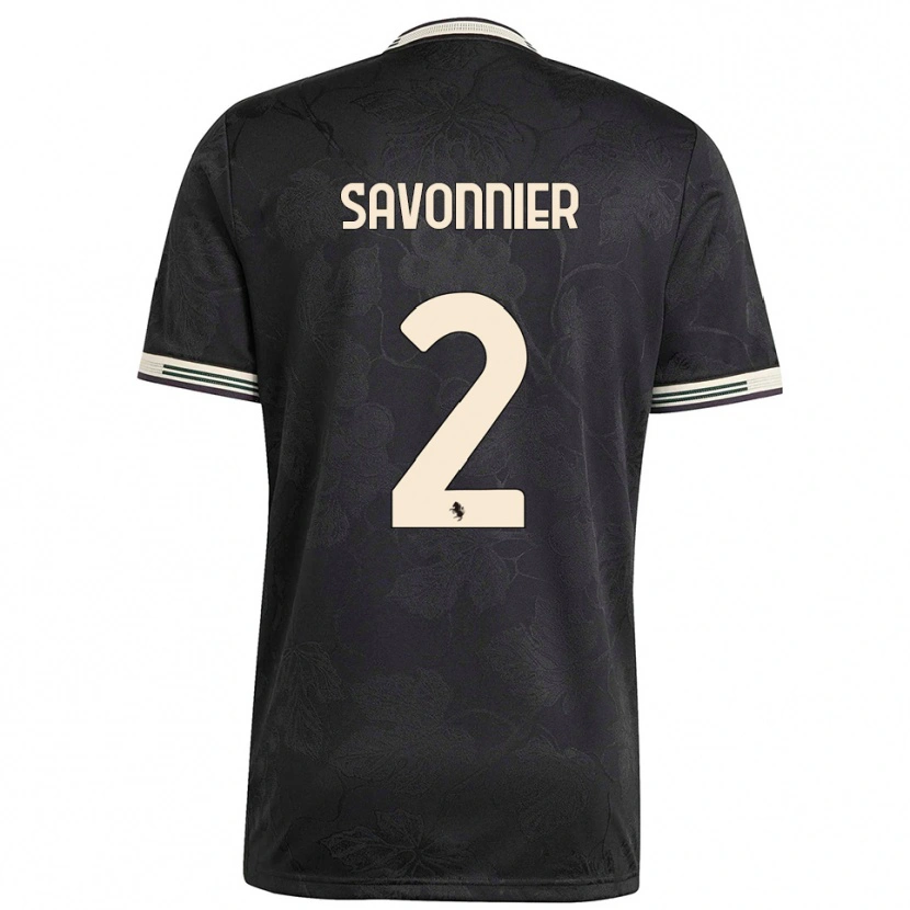 Danxen Herren Nelson Savonnier #2 Schwarz Weiß Grün Ausweichtrikot Trikot 2025/26 T-Shirt Österreich