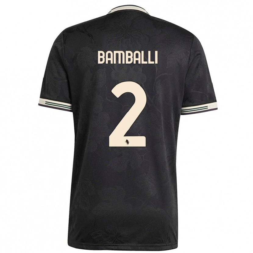 Danxen Herren Léo Bamballi #2 Schwarz Weiß Grün Ausweichtrikot Trikot 2025/26 T-Shirt Österreich