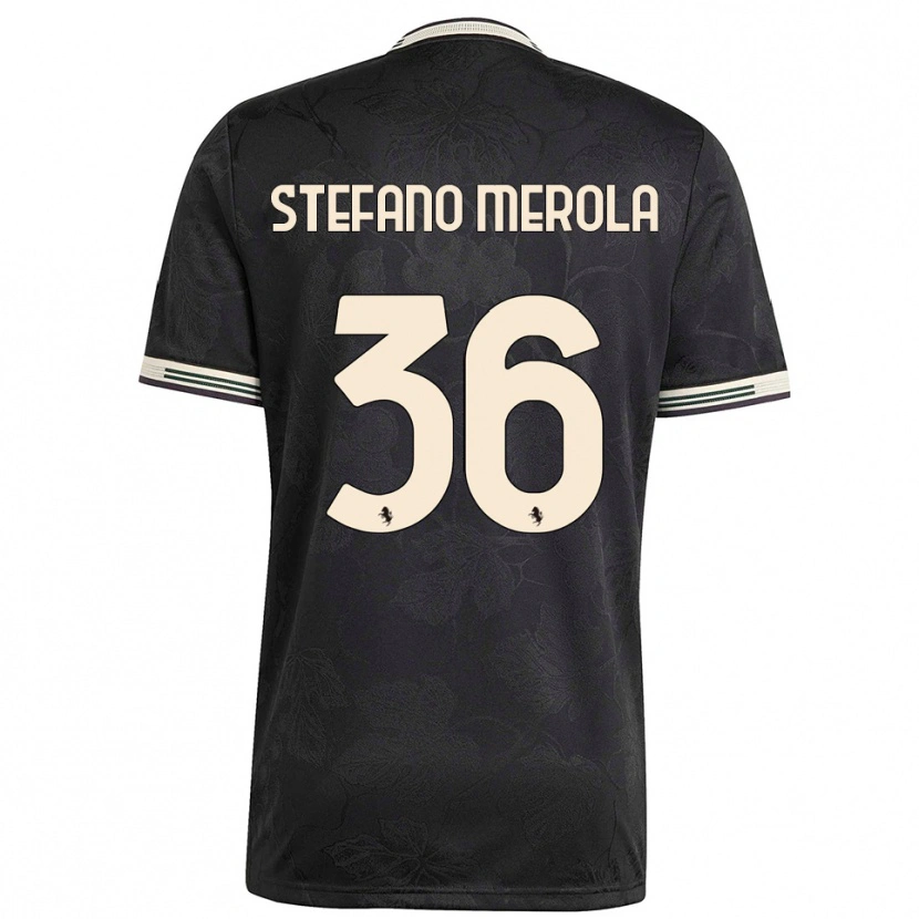 Danxen Herren Antonio Stefano Merola #36 Schwarz Weiß Grün Ausweichtrikot Trikot 2025/26 T-Shirt Österreich