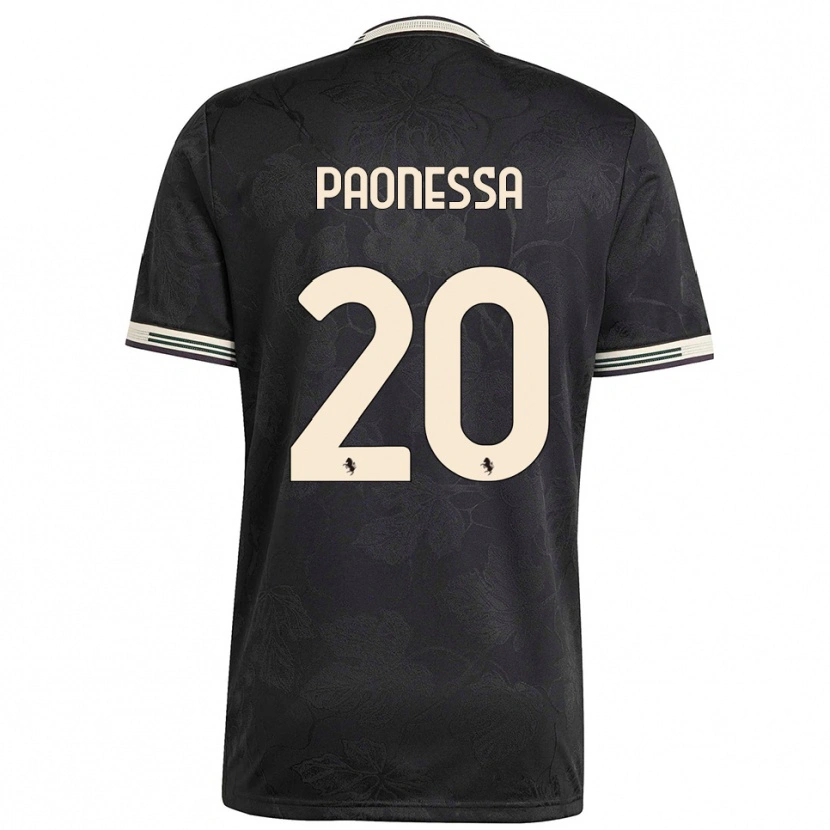 Danxen Herren Riccardo Paonessa #20 Schwarz Weiß Grün Ausweichtrikot Trikot 2025/26 T-Shirt Österreich