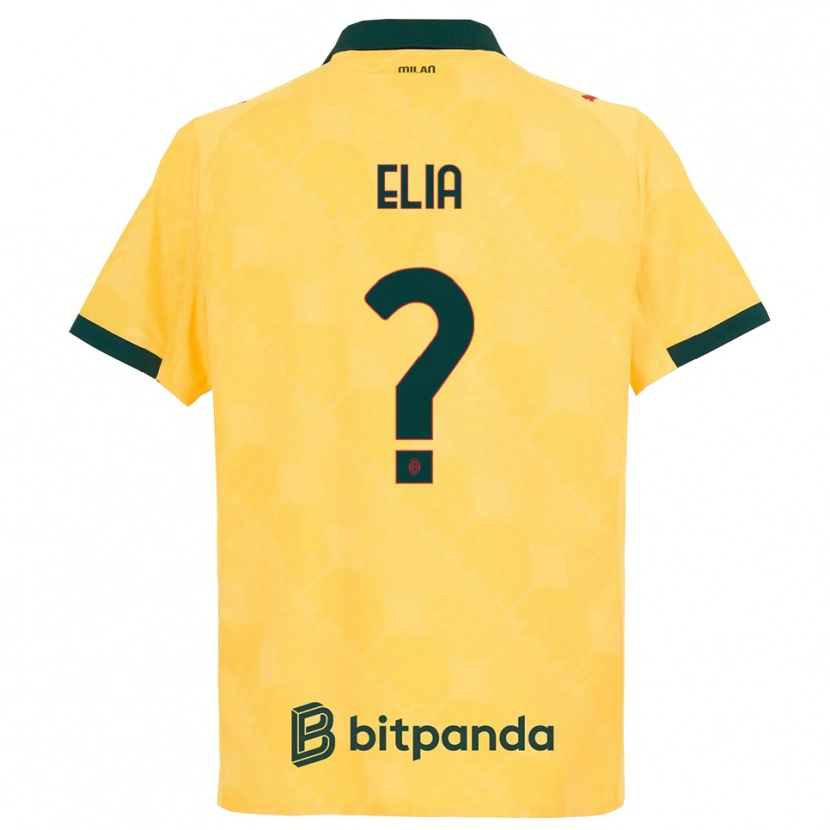 Danxen Herren Emanuele Elia #0 Gelb Schwarz Ausweichtrikot Trikot 2025/26 T-Shirt Österreich