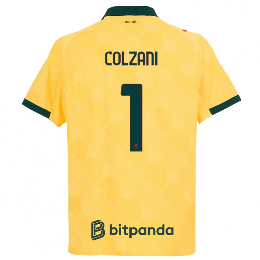 Danxen Herren Edoardo Colzani #1 Gelb Schwarz Ausweichtrikot Trikot 2025/26 T-Shirt Österreich