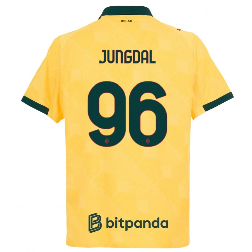 Danxen Herren Andreas Jungdal #96 Gelb Schwarz Ausweichtrikot Trikot 2025/26 T-Shirt Österreich