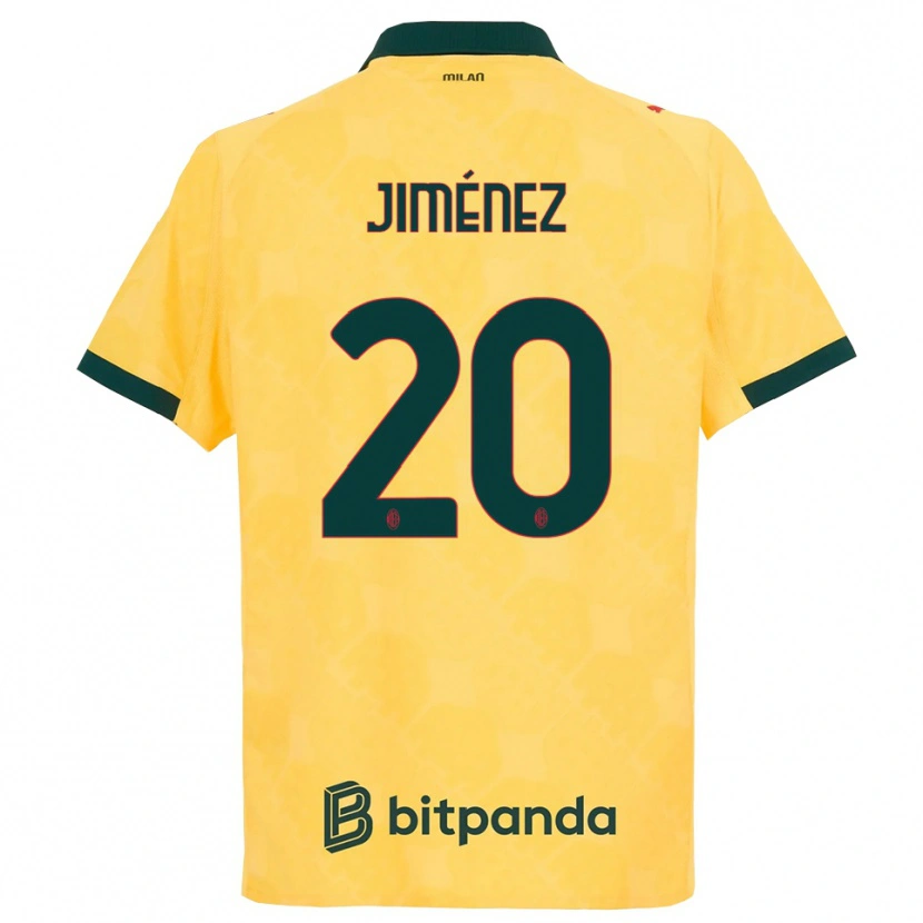 Danxen Herren Álex Jiménez #20 Gelb Schwarz Ausweichtrikot Trikot 2025/26 T-Shirt Österreich