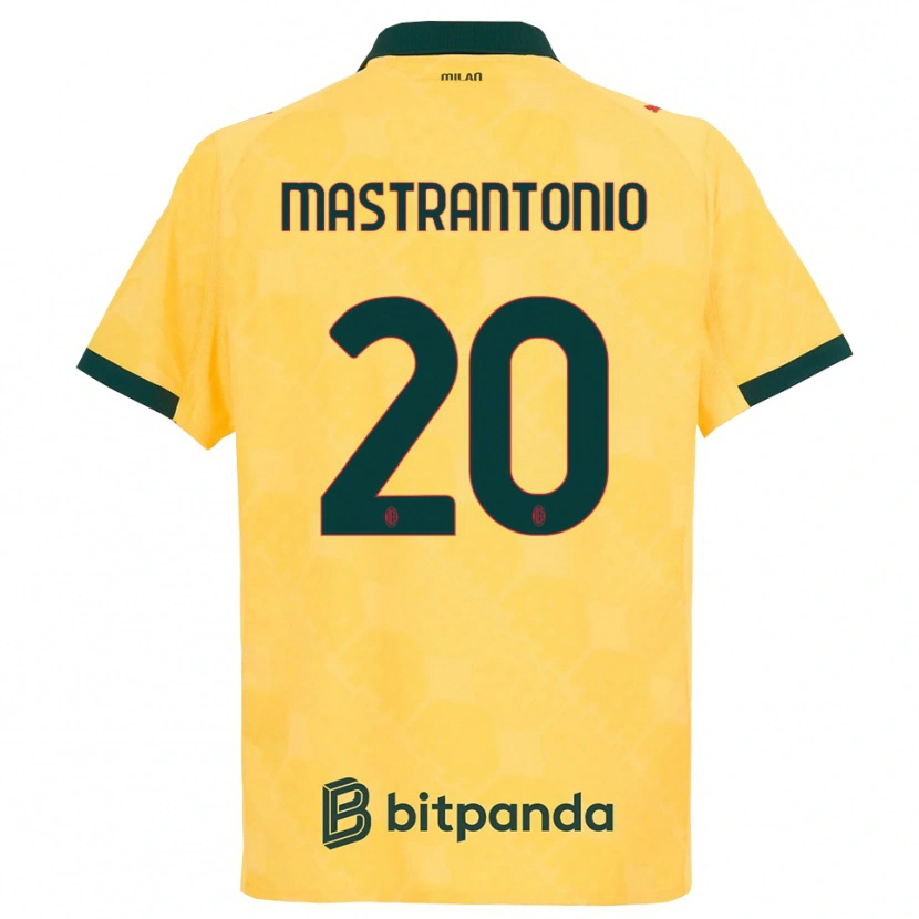 Danxen Herren Davide Mastrantonio #20 Gelb Schwarz Ausweichtrikot Trikot 2025/26 T-Shirt Österreich