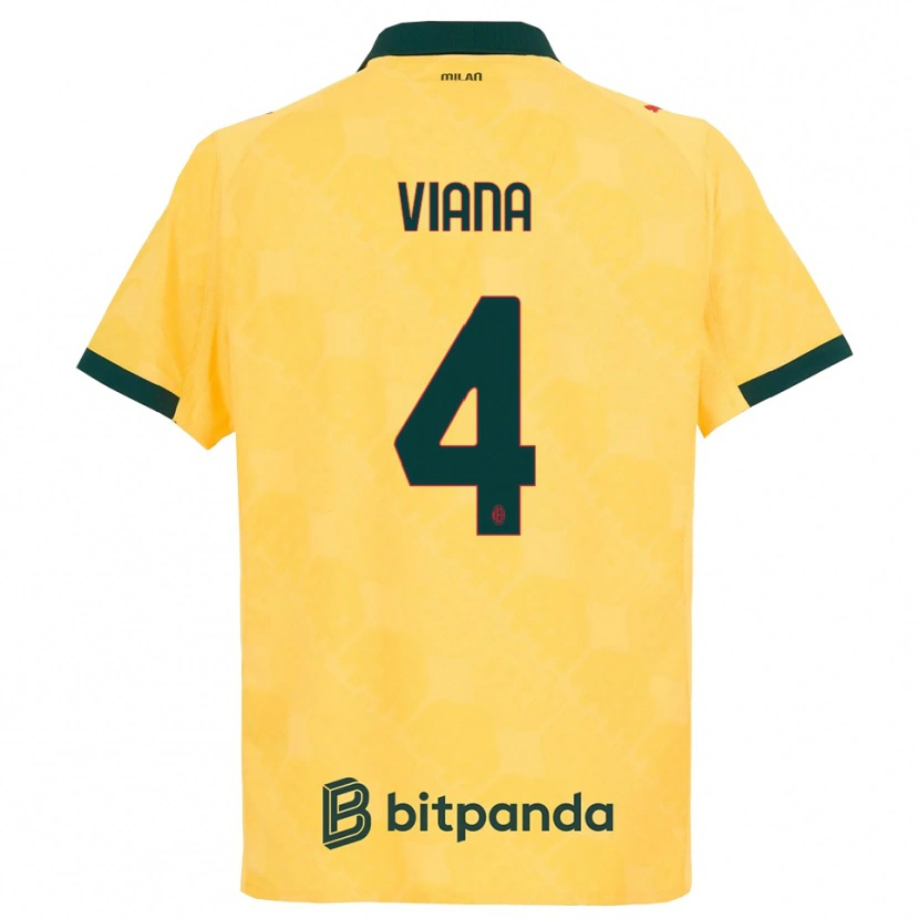 Danxen Herren Viana Seedorf #4 Gelb Schwarz Ausweichtrikot Trikot 2025/26 T-Shirt Österreich