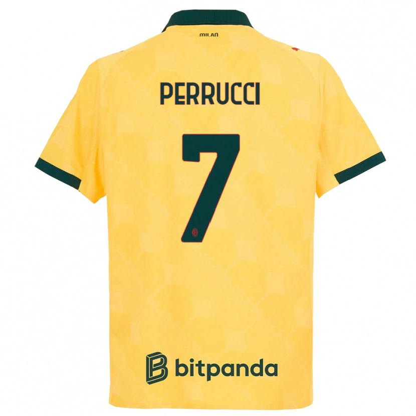Danxen Herren Vincenzo Perrucci #7 Gelb Schwarz Ausweichtrikot Trikot 2025/26 T-Shirt Österreich