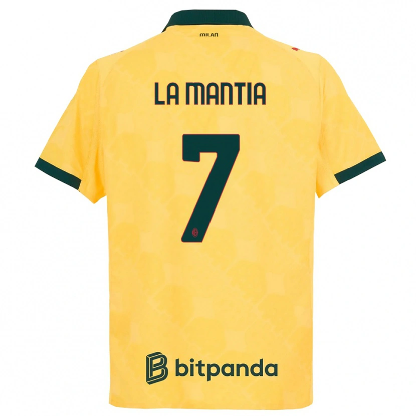 Danxen Herren Simon La Mantia #7 Gelb Schwarz Ausweichtrikot Trikot 2025/26 T-Shirt Österreich
