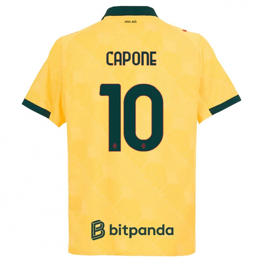 Danxen Herren Andrea Capone #10 Gelb Schwarz Ausweichtrikot Trikot 2025/26 T-Shirt Österreich