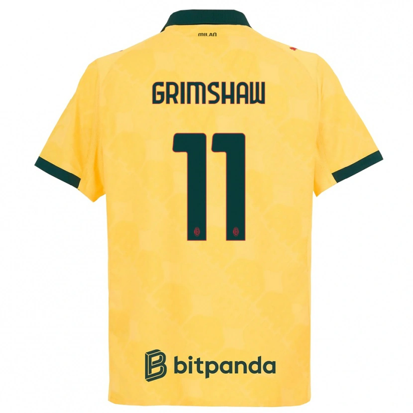 Danxen Herren Christy Grimshaw #11 Gelb Schwarz Ausweichtrikot Trikot 2025/26 T-Shirt Österreich