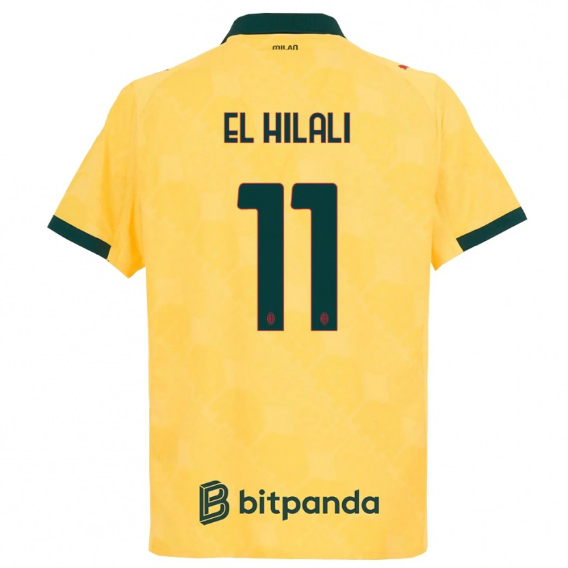 Danxen Herren Youns El Hilali #11 Gelb Schwarz Ausweichtrikot Trikot 2025/26 T-Shirt Österreich