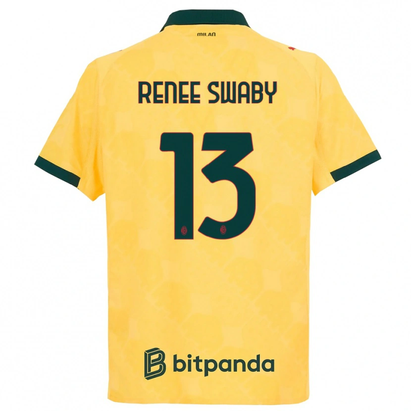 Danxen Herren Allyson Renee Swaby #13 Gelb Schwarz Ausweichtrikot Trikot 2025/26 T-Shirt Österreich
