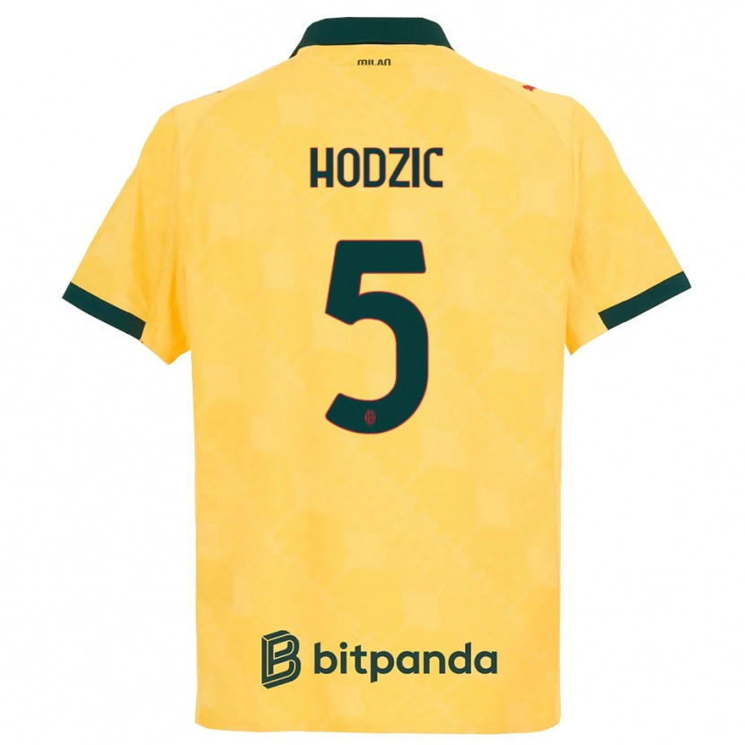 Danxen Herren Demirel Hodzic #5 Gelb Schwarz Ausweichtrikot Trikot 2025/26 T-Shirt Österreich