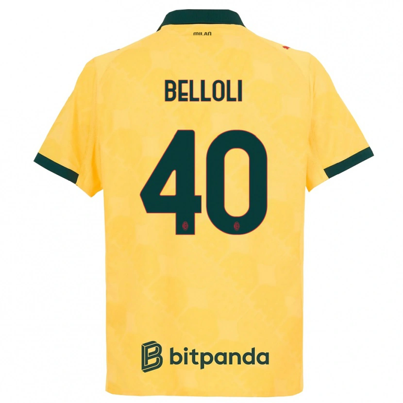 Danxen Herren Sofia Belloli #40 Gelb Schwarz Ausweichtrikot Trikot 2025/26 T-Shirt Österreich