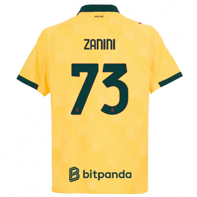Danxen Herren Paola Zanini #73 Gelb Schwarz Ausweichtrikot Trikot 2025/26 T-Shirt Österreich