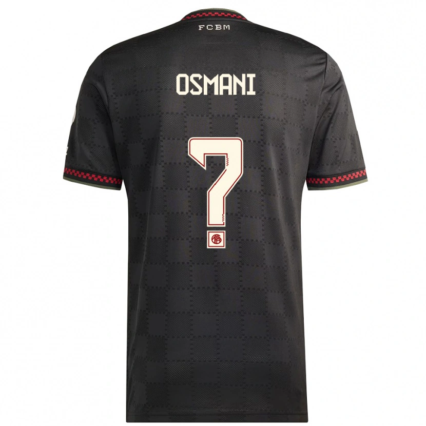 Danxen Herren Erblin Osmani #0 Schwarz Weiß Ausweichtrikot Trikot 2025/26 T-Shirt Österreich
