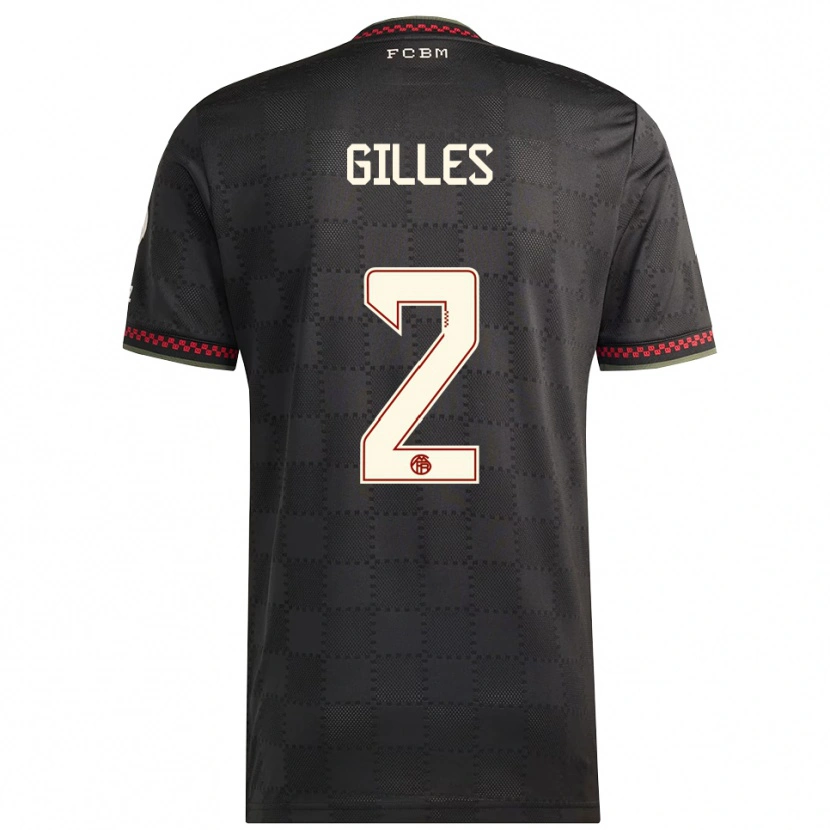 Danxen Herren Vanessa Gilles #2 Schwarz Weiß Ausweichtrikot Trikot 2025/26 T-Shirt Österreich
