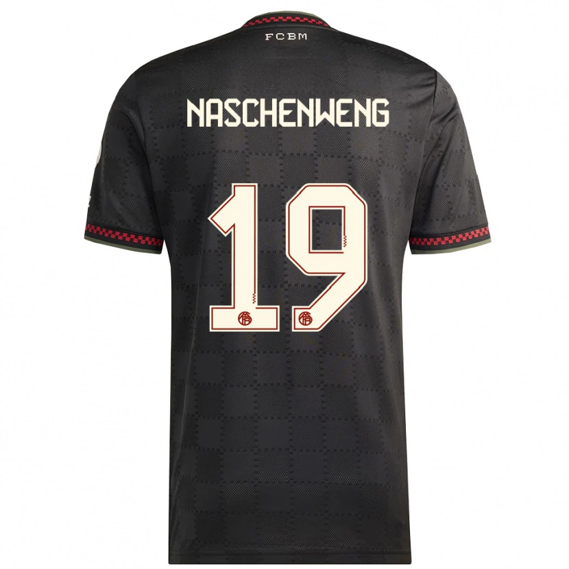 Danxen Herren Katharina Naschenweng #19 Schwarz Weiß Ausweichtrikot Trikot 2025/26 T-Shirt Österreich