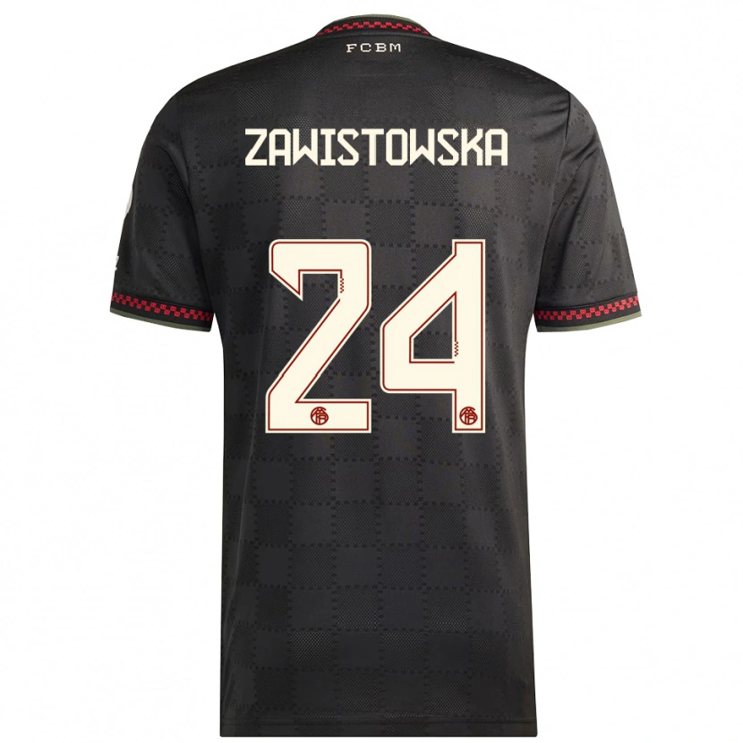 Danxen Herren Weronika Zawistowska #24 Schwarz Weiß Ausweichtrikot Trikot 2025/26 T-Shirt Österreich