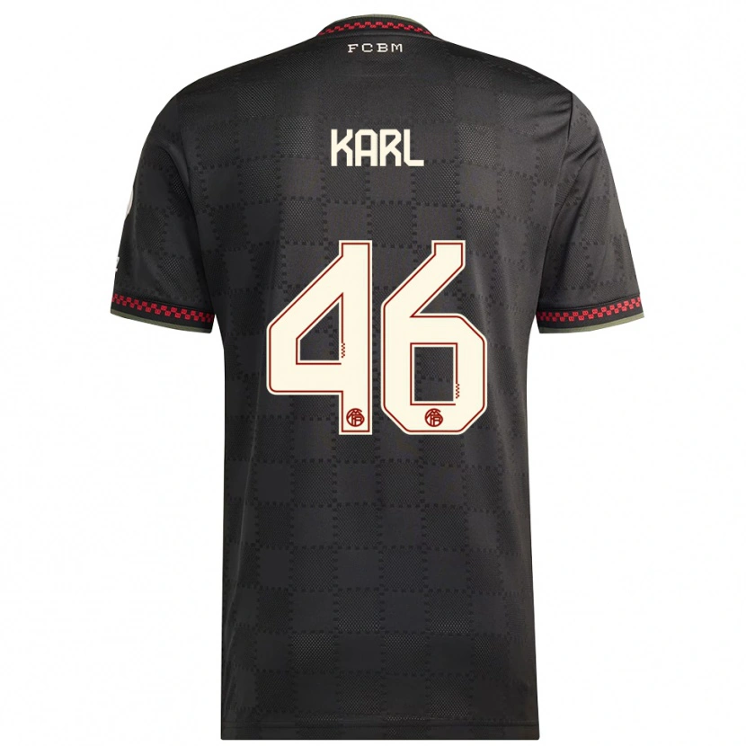 Danxen Herren Lennart Karl #46 Schwarz Weiß Ausweichtrikot Trikot 2025/26 T-Shirt Österreich
