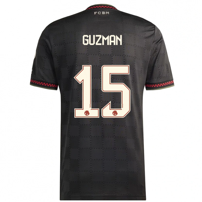 Danxen Herren Ana María Guzmán #15 Schwarz Weiß Ausweichtrikot Trikot 2025/26 T-Shirt Österreich