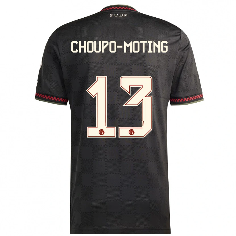 Danxen Herren Eric Maxim Choupo-Moting #13 Schwarz Weiß Ausweichtrikot Trikot 2025/26 T-Shirt Österreich