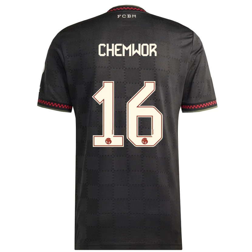 Danxen Herren Sadiki Chemwor #16 Schwarz Weiß Ausweichtrikot Trikot 2025/26 T-Shirt Österreich