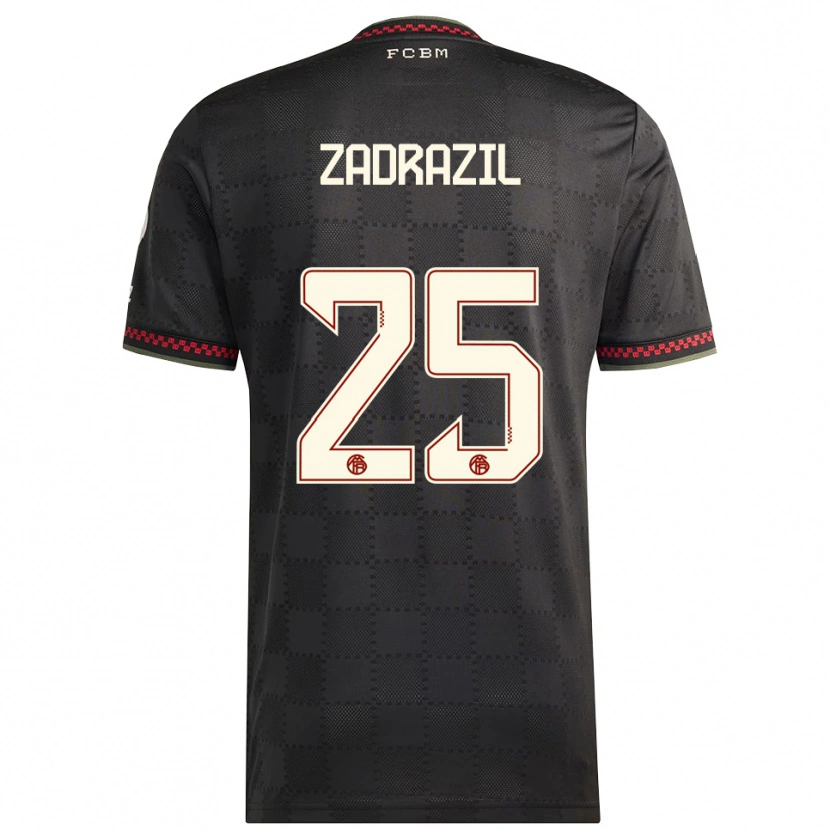 Danxen Herren Sarah Zadrazil #25 Schwarz Weiß Ausweichtrikot Trikot 2025/26 T-Shirt Österreich