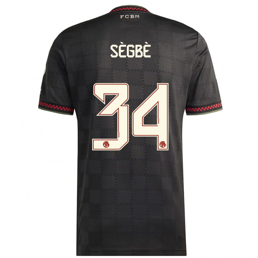 Danxen Herren Désiré Sègbè #34 Schwarz Weiß Ausweichtrikot Trikot 2025/26 T-Shirt Österreich